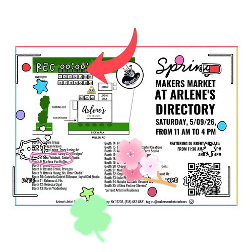 **IMPORTANT ANNOUNCEMENT- barring super heavy rain or wind gusts, we'll still be at booth 6 tomorrow for arlene's makers mart...