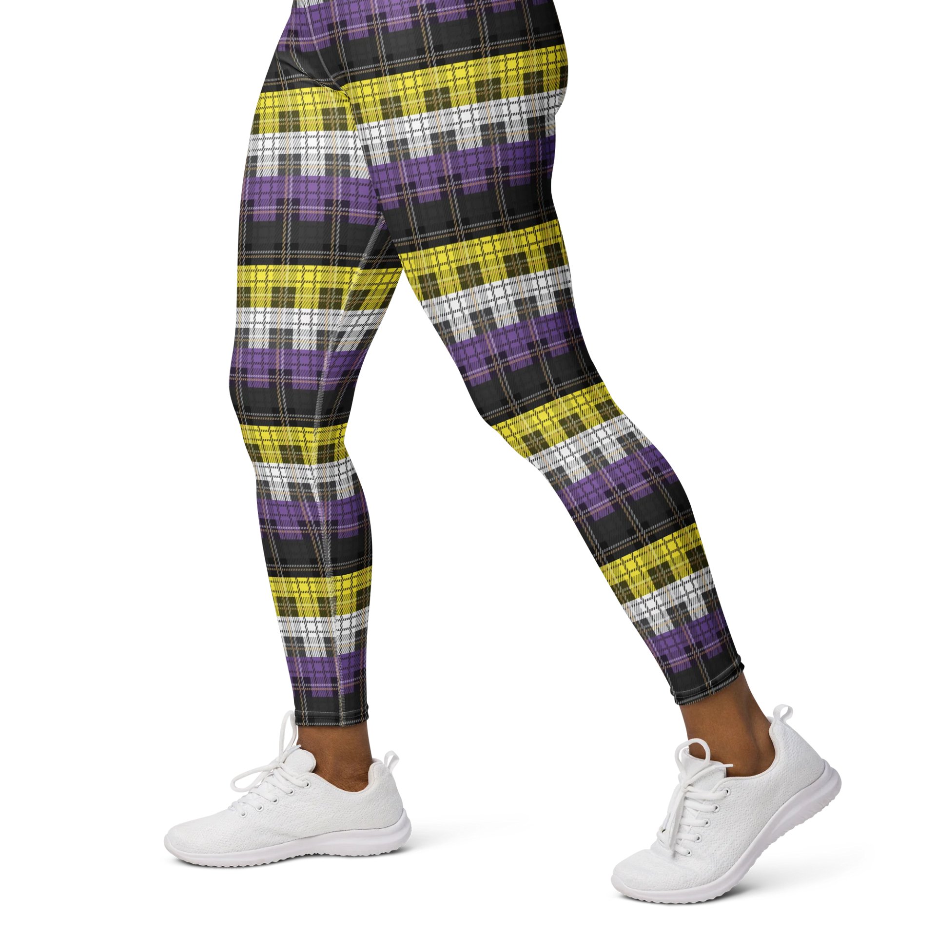 Non-binary Pride Plaid Leggings product image (3)