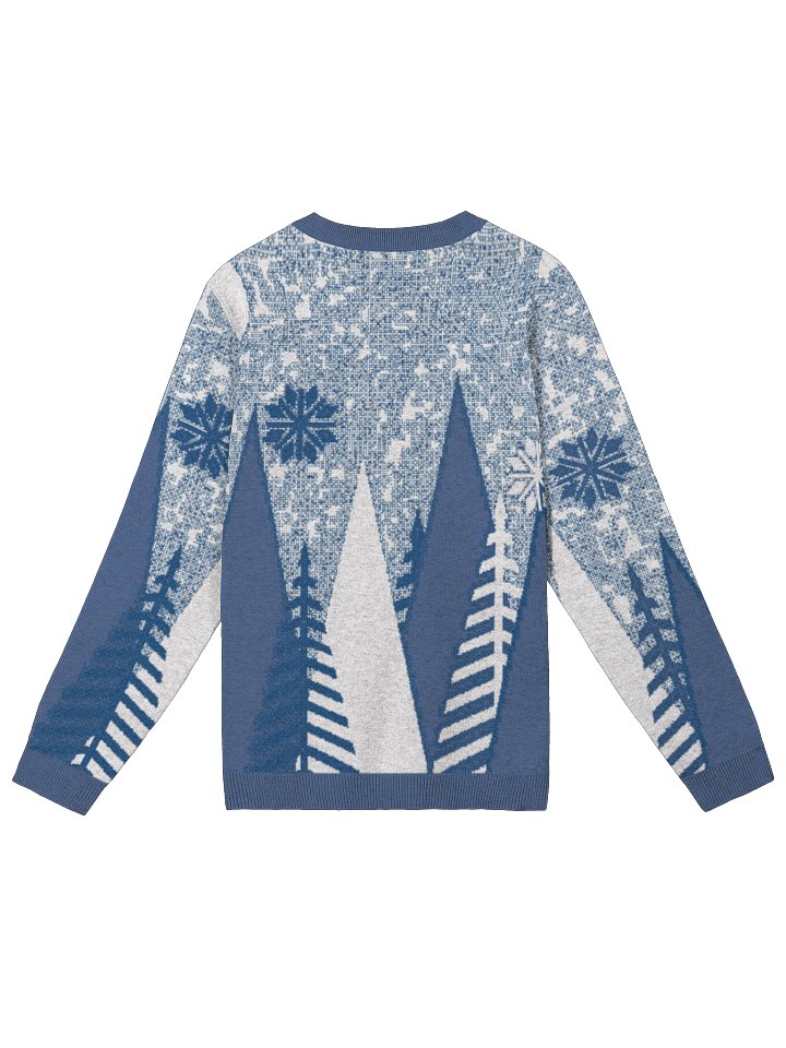Blue Winter Landscape Knit Sweater product image (10)