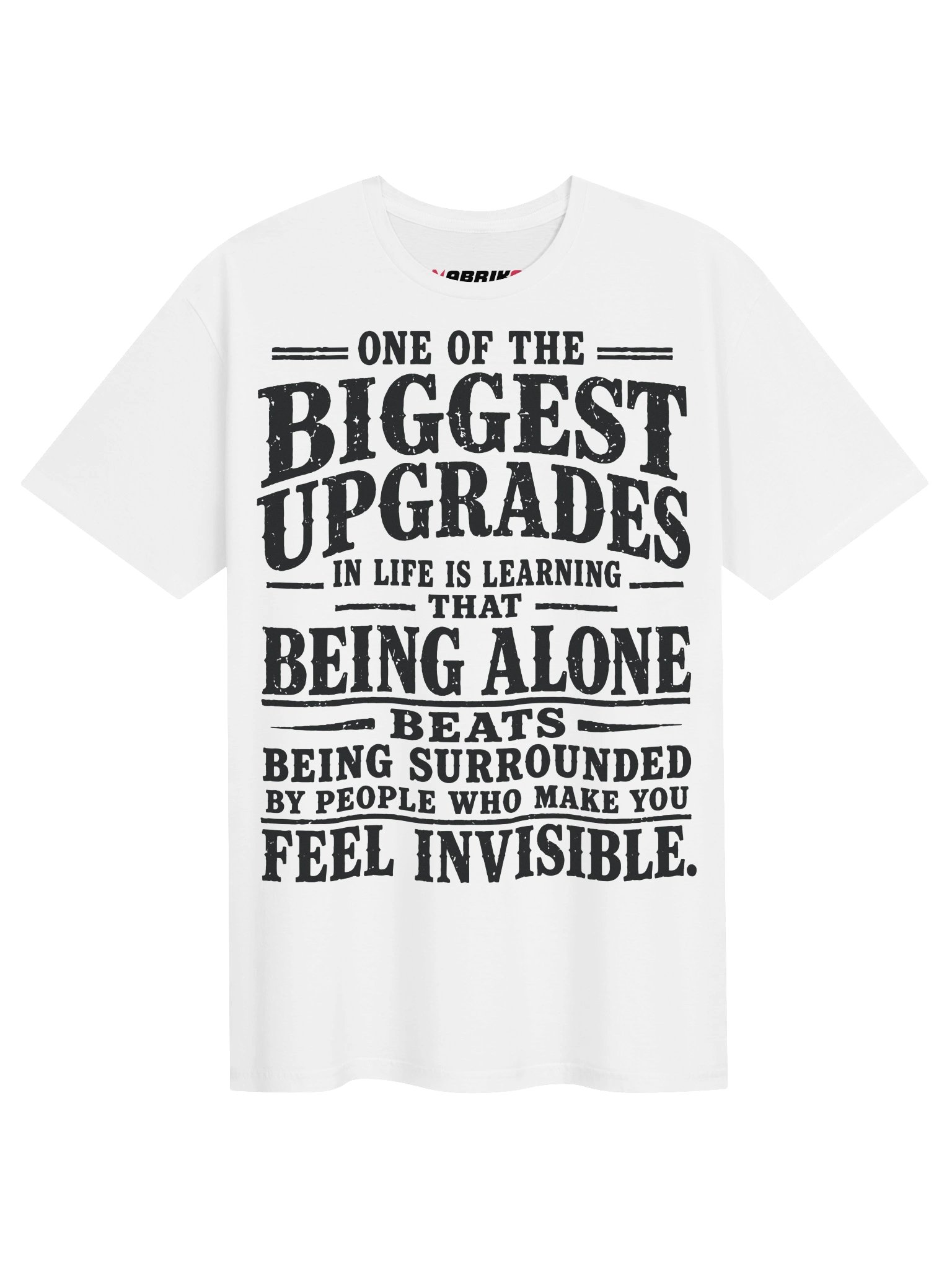 Being Alone Biggest Upgrade Funny Quote T-Shirt product image (1)