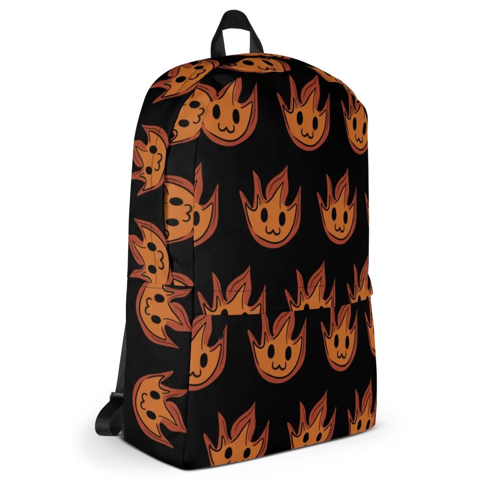 Smol Flame All-Over Print Backpack product image (5)