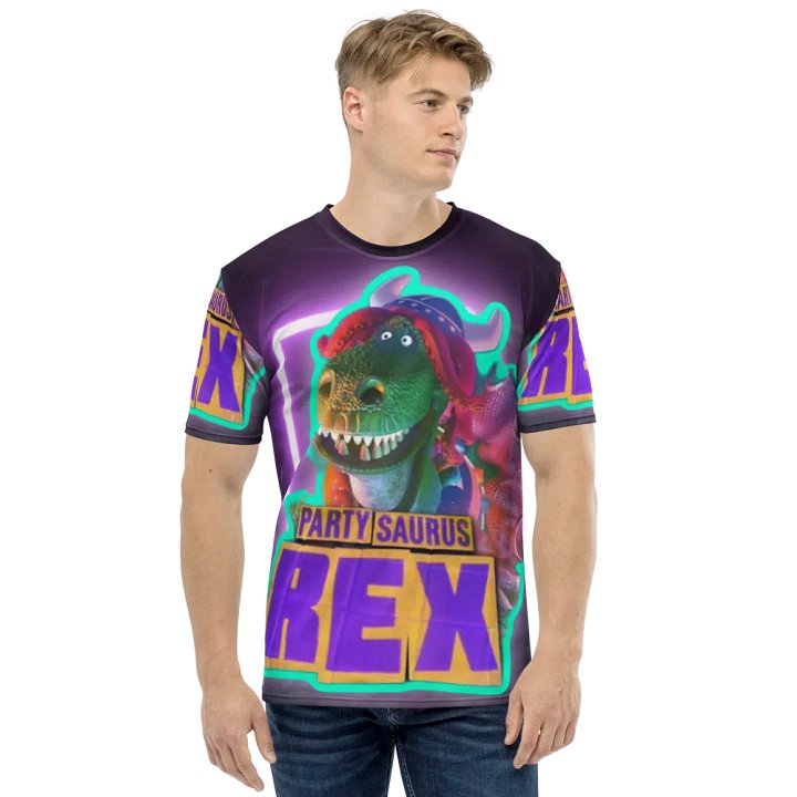 All Over Print Partysaurus Rex NEON tee product image (1)