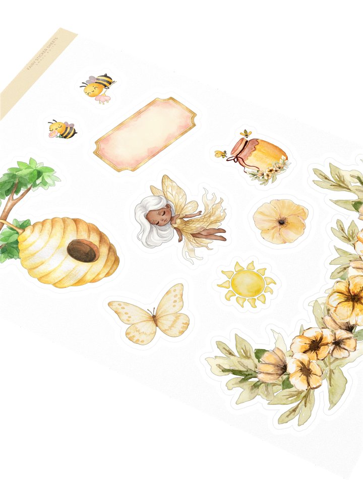 Honey Fairy Watercolor Kiss-Cut Sticker Sheet product image (2)