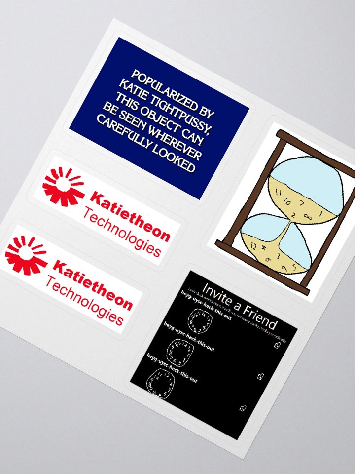 Katietheon, Jeopardy, Hourglass, Invite Clock Stickers product image (5)