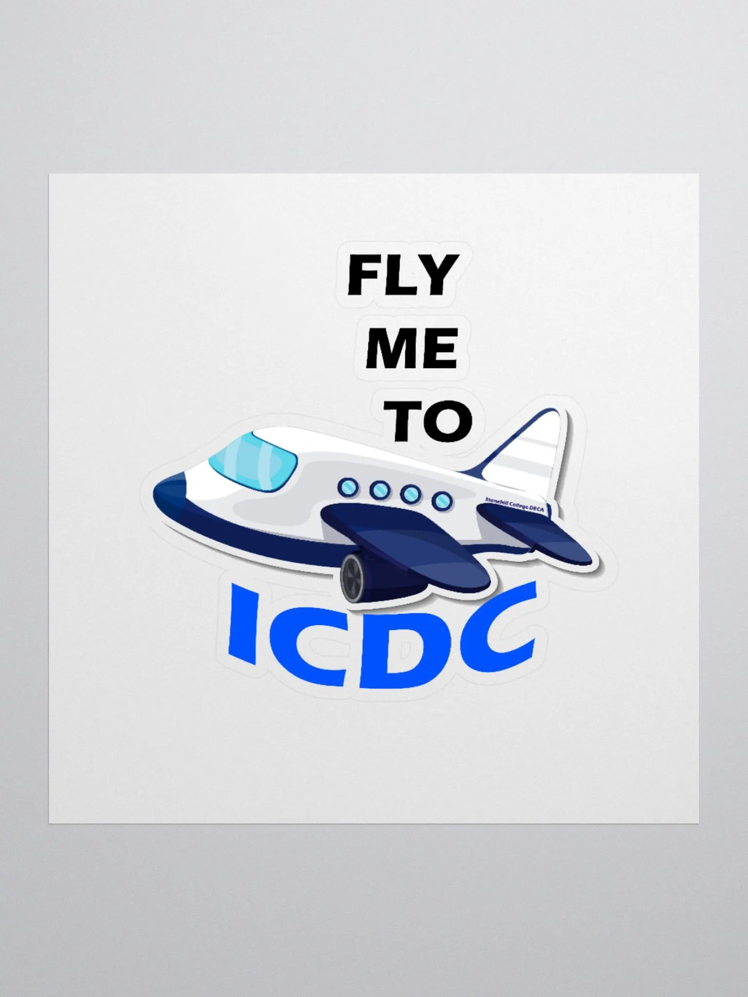 Fly Me to ICDC Sticker product image (1)