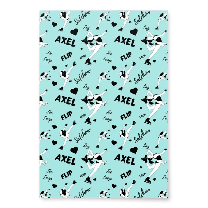 Ice Skaters Wrapping Paper Set product image (2)