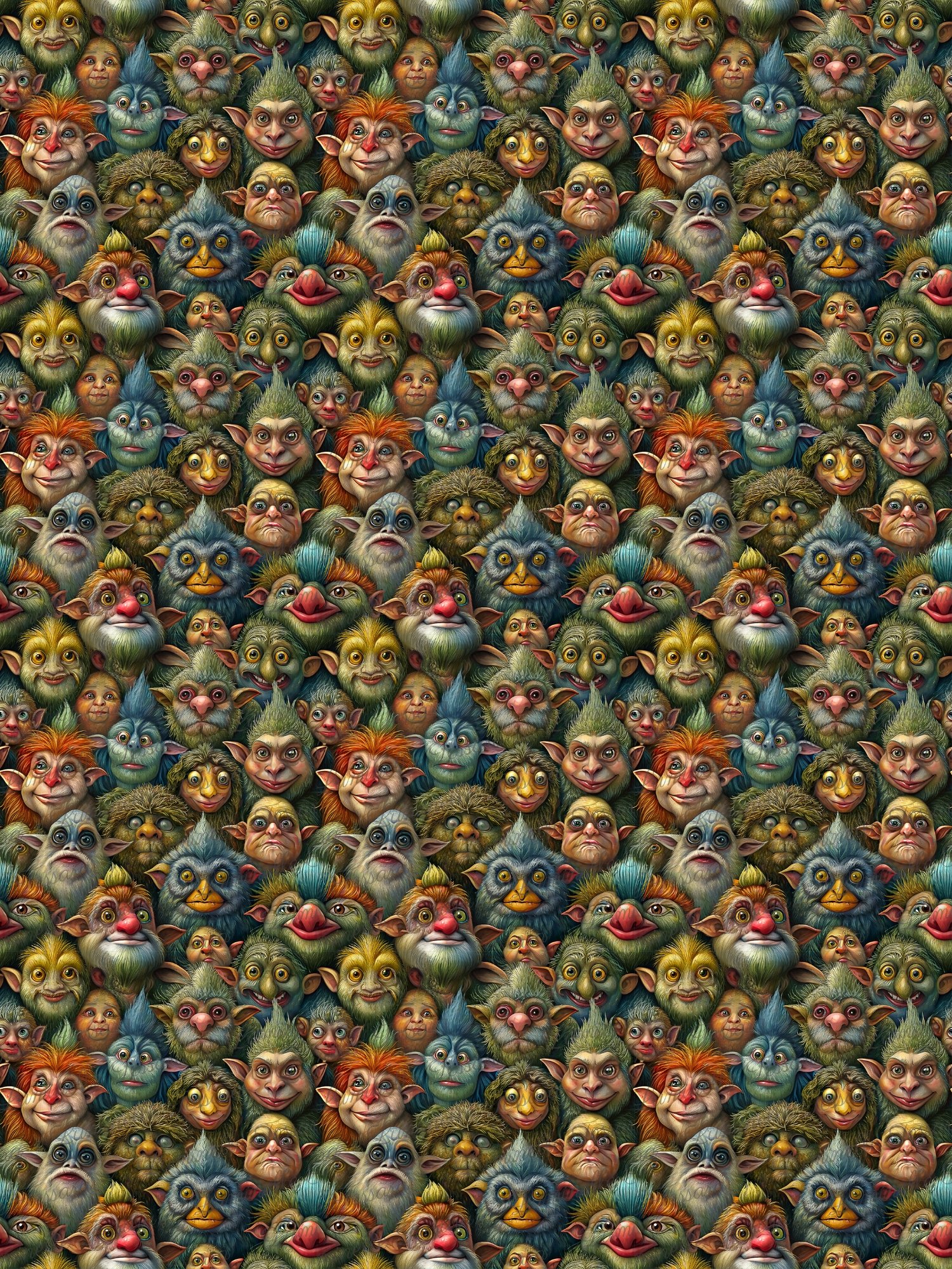 Whimsical Trolls – Seamless Digital Paper Bundle product image (2)