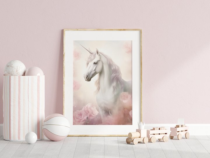 Unicorn Pastel Pink Print product image (2)