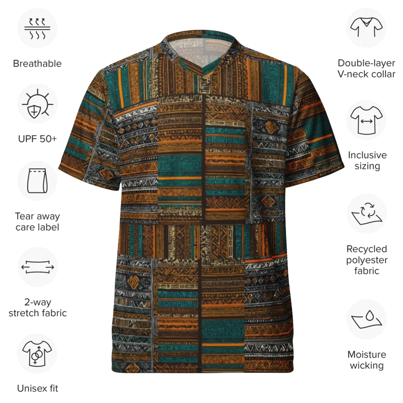 CaribbeanApples - Tribal Ambassador Pattern | Unisex Sports Jersey product image (3)