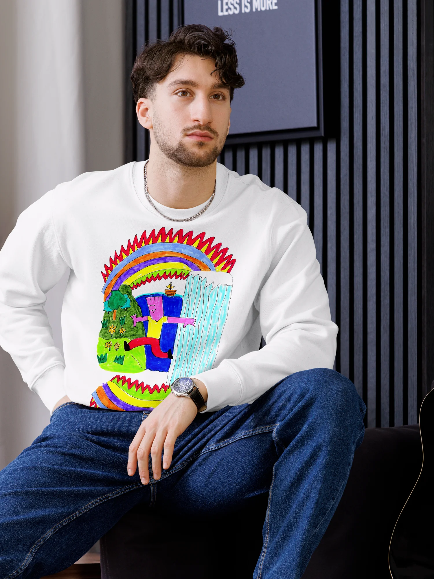 Abstract Lands Beyond Unisex Eco Sweatshirt product image (33)
