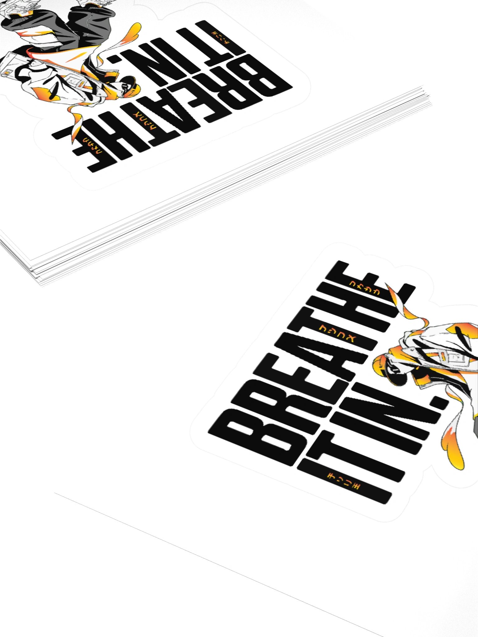 BREATHE IT IN - Hooded Streetwear Kiss-Cut Sticker product image (4)