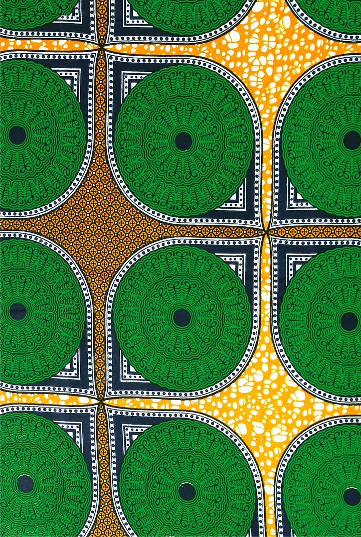 Tessuto Wax Print - Design Cerchi - cod.538/A product image (1)