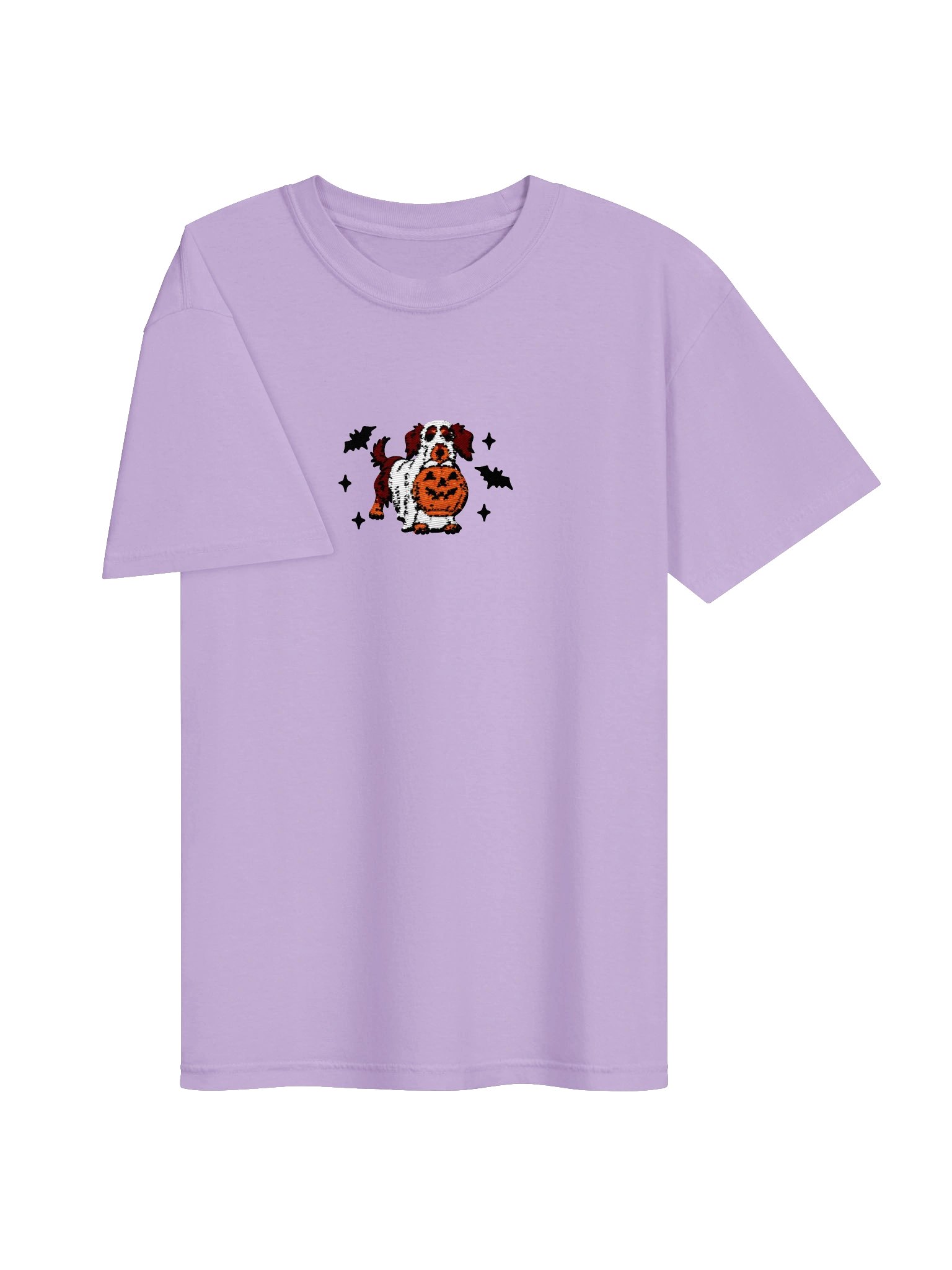 Halloween Longhaired Dachshund(Red & Tan) Embroidered T-Shirt product image (43)