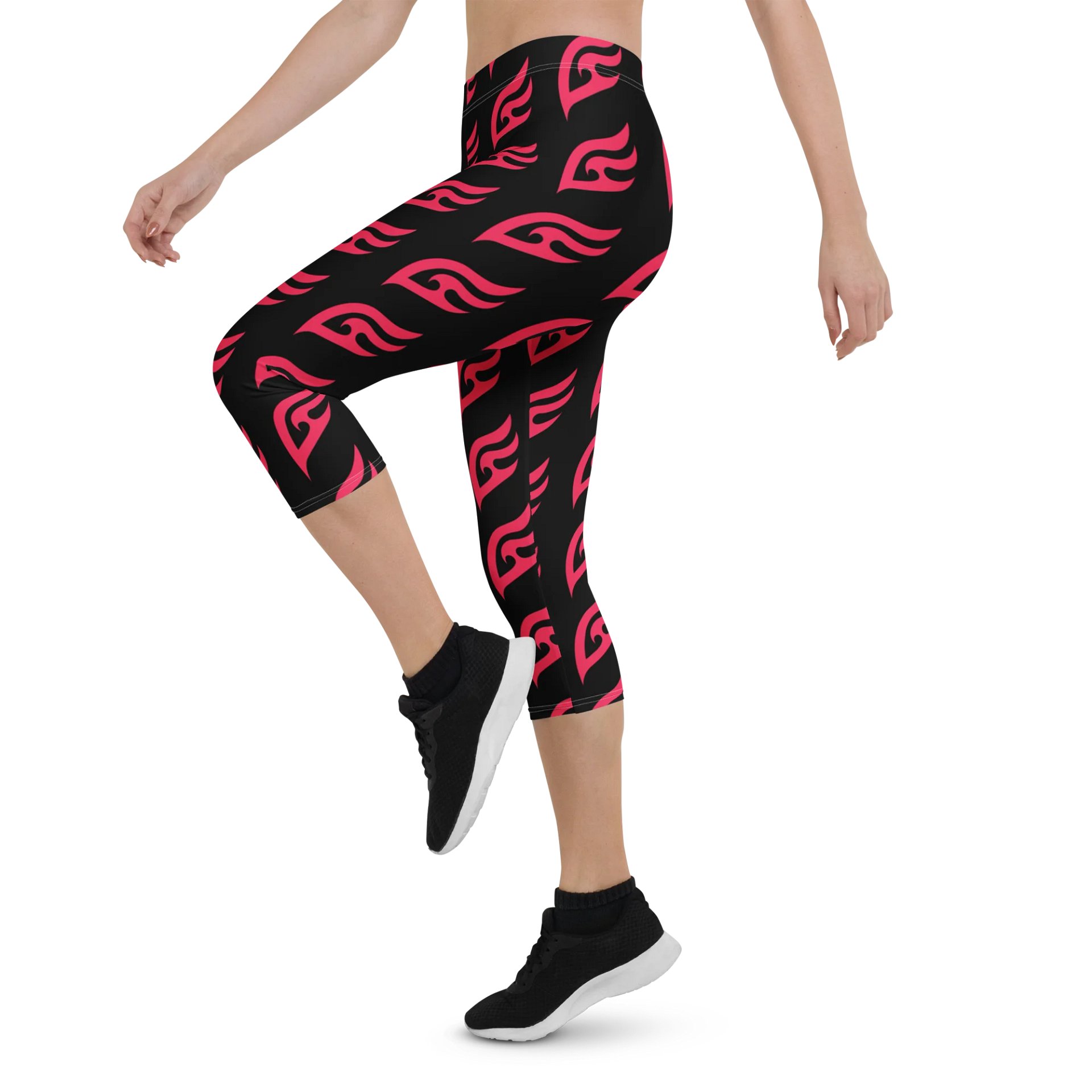 EMBER All-Over Flame Capri Leggings product image (4)