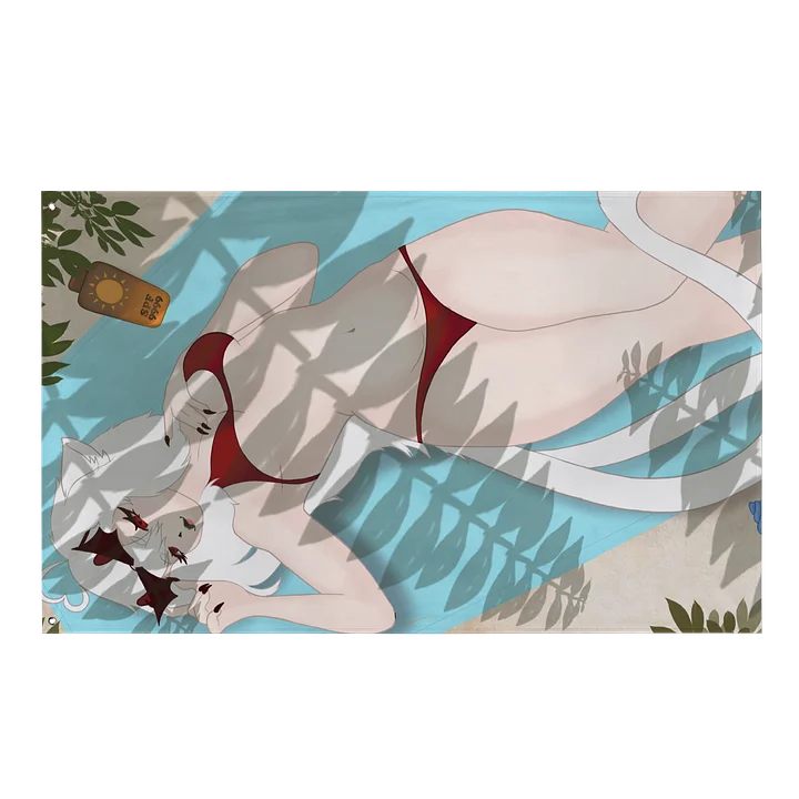 Summer Neko Towel Lay Flag product image (2)