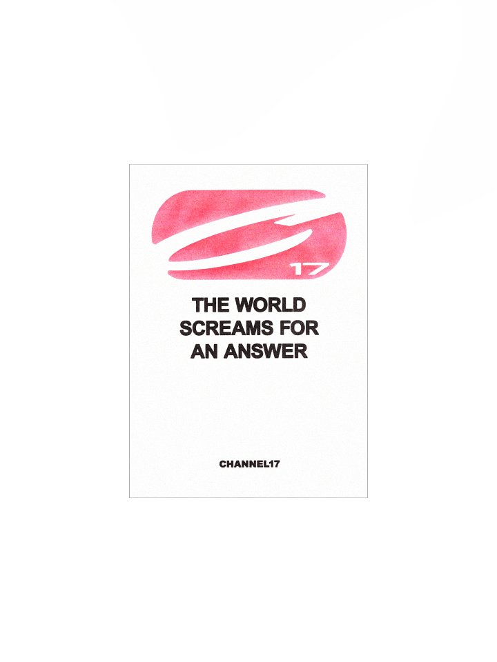 CHANNEL17 'Answer' Poster product image (1)