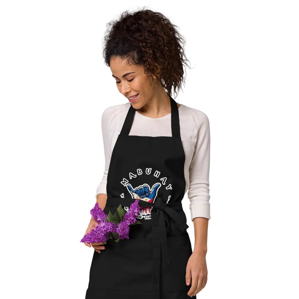 MABUHAY THE ALOHA OF THE PHILIPPINES APRON - SHAKA HANG LOOSE VIBES FOR YOUR KITCHEN product image (12)