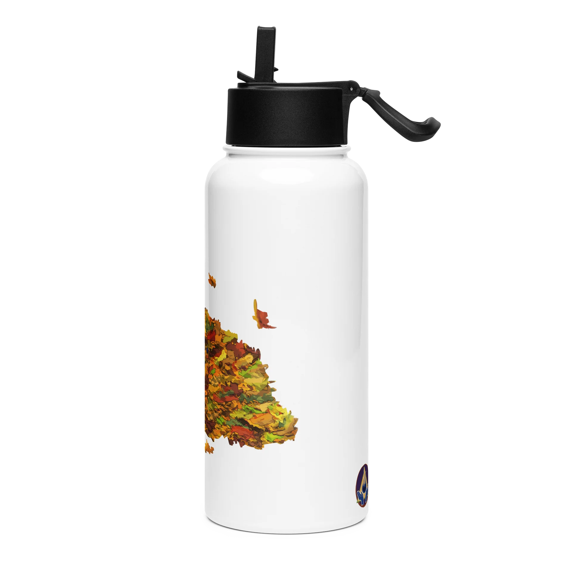 Lil Cherny in the Leaves Stainless Steel Water Bottle with a Straw product image (3)