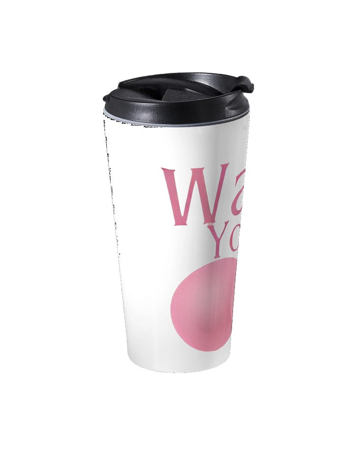 Glamorous Pink Balls Stainless Steel Travel Mug product image (2)