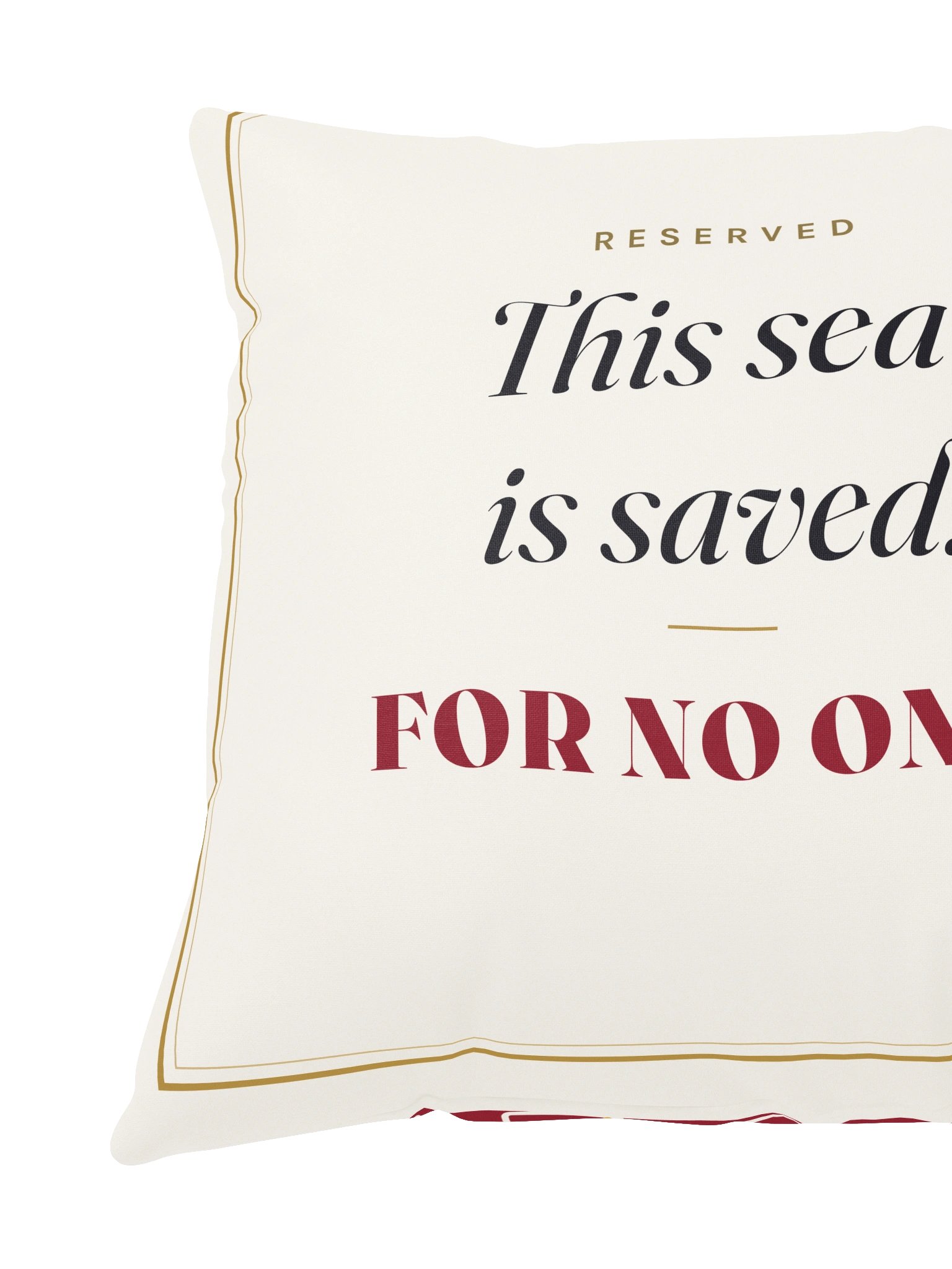 'Saved For No One' Pillow product image (3)