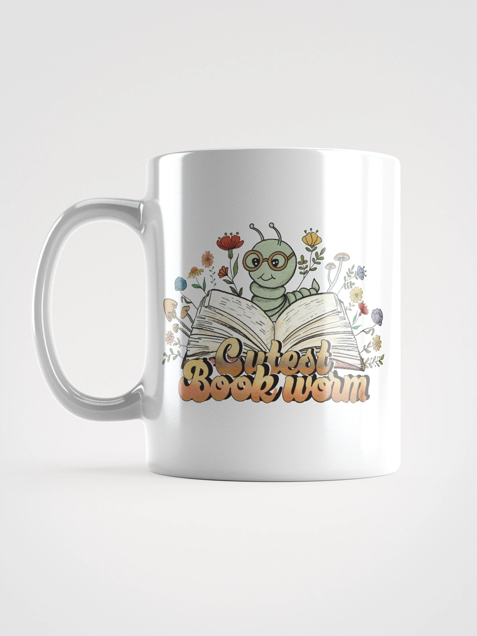 Cutest Bookworm Mug – Whimsical Book Lover Gift product image (16)