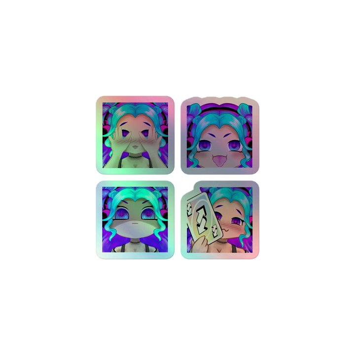 Emote Holo Sticker Sheet 1 product image (1)