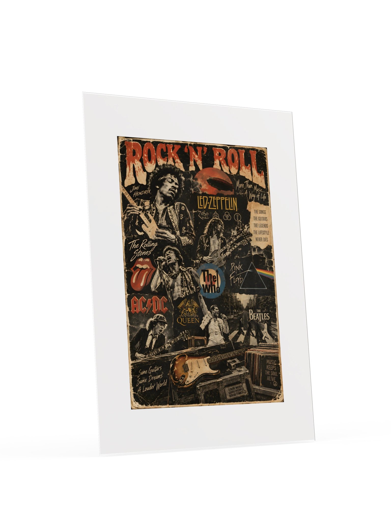 ROCK ’N’ ROLL FOREVER — Legends of the GOLDEN Era | Vintage Music Art Print 💎 product image (8)