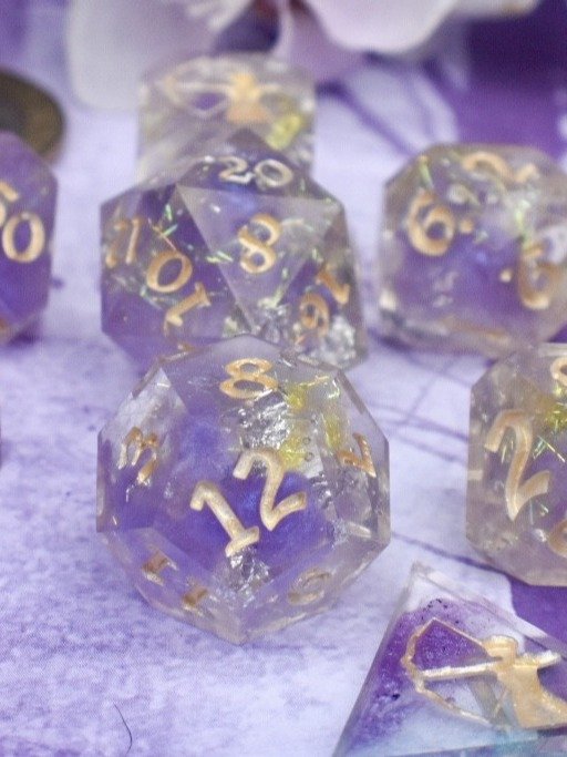 Elara’s Resolve – Fighter-Inspired Polyhedral Dice Set product image (1)