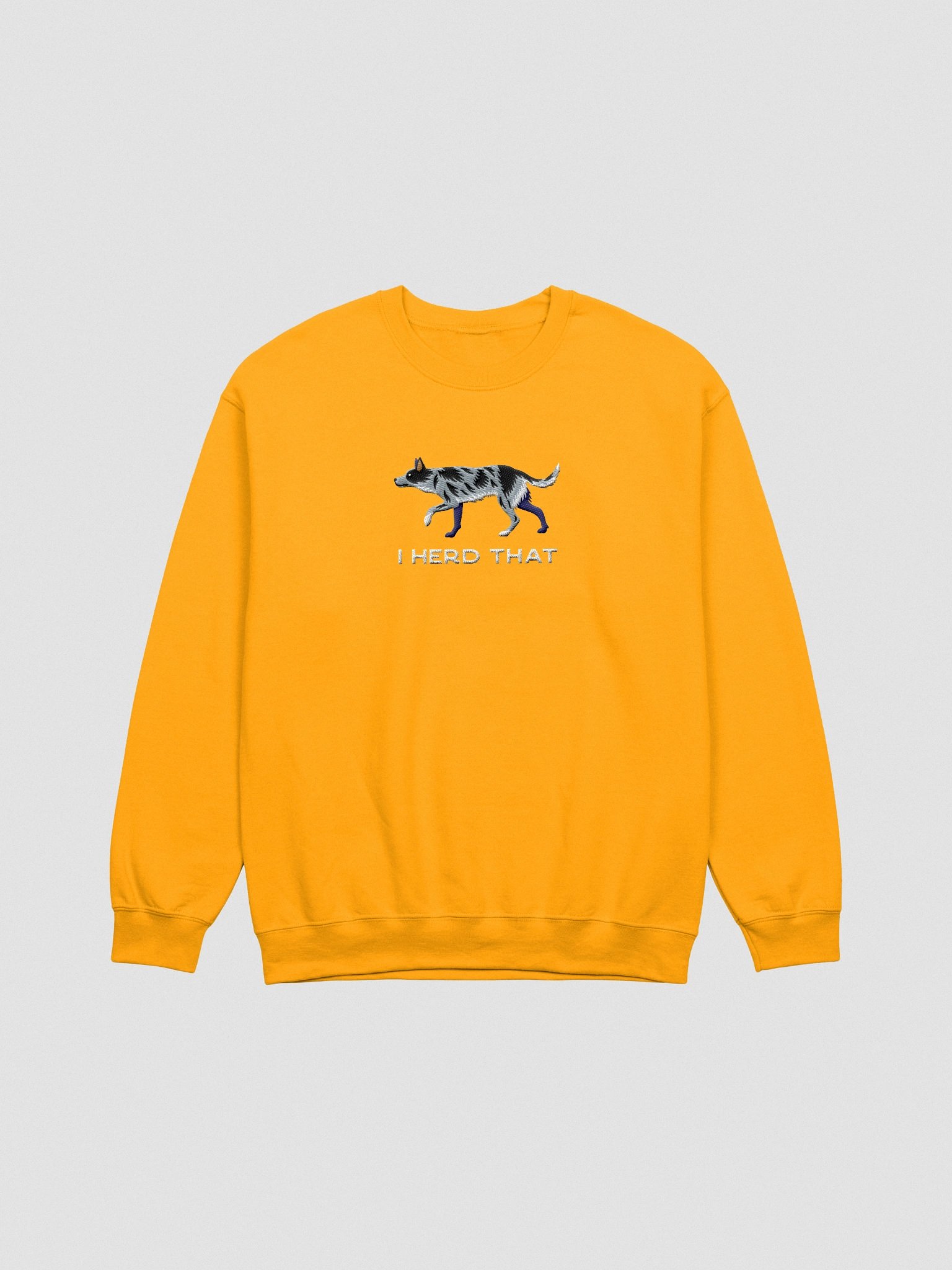 I Herd That Sweatshirt (Embroidered) of an Australian Koolie(Blue Merle) product image (4)