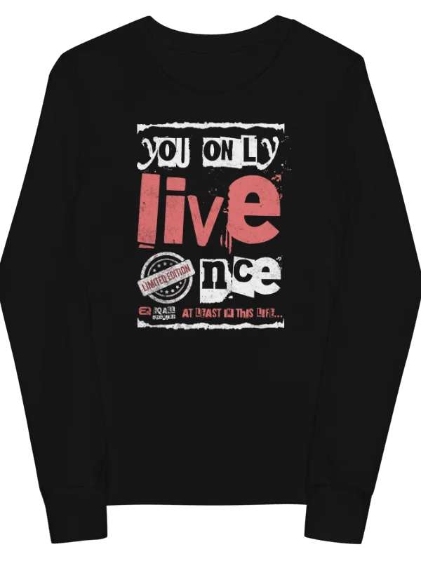 You Only Live Once! RAWKDZ Unisex Bella+Canvas R3CVR.i by EQALL® Essentials_Blush Red product image (2)