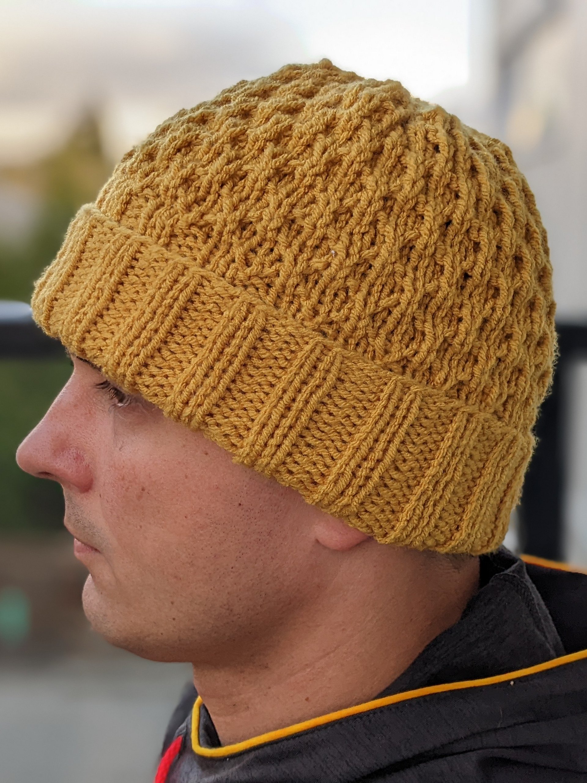 Quick & Cozy Knit Hat Pattern For Men product image (1)