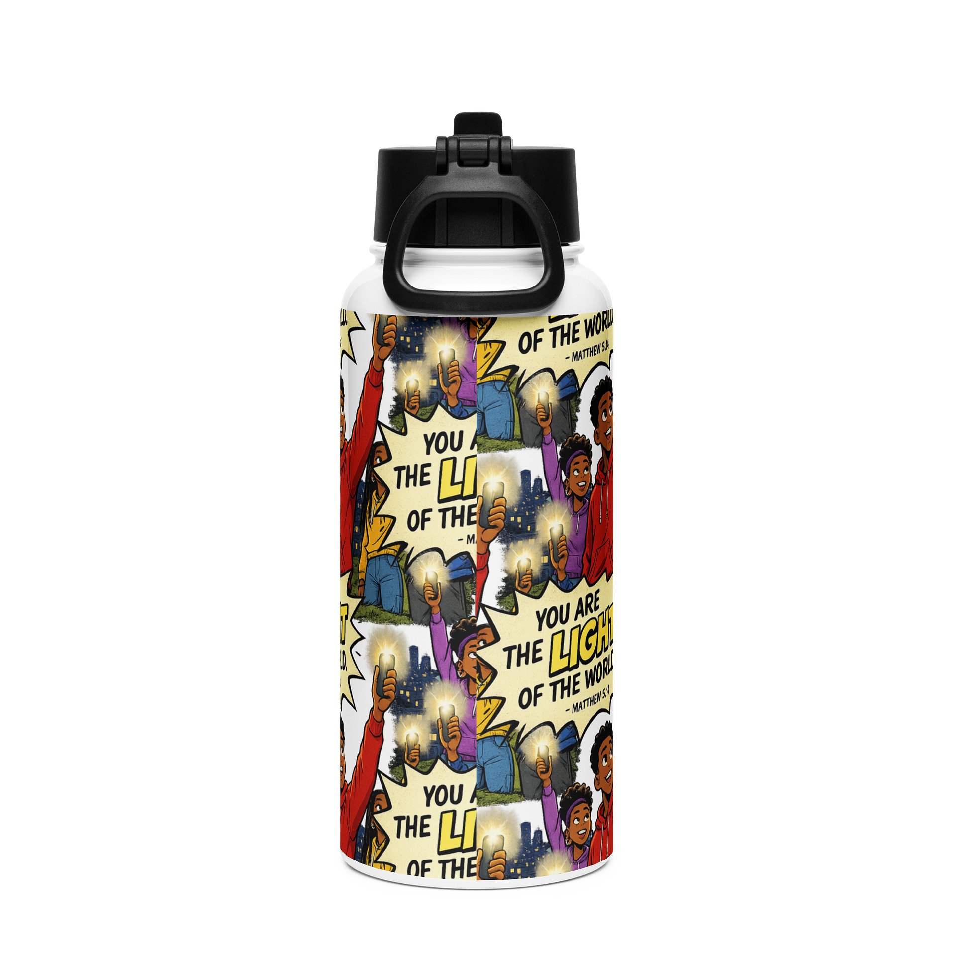 Light of the World 32 oz. Stainless Steel Water Bottle product image (3)