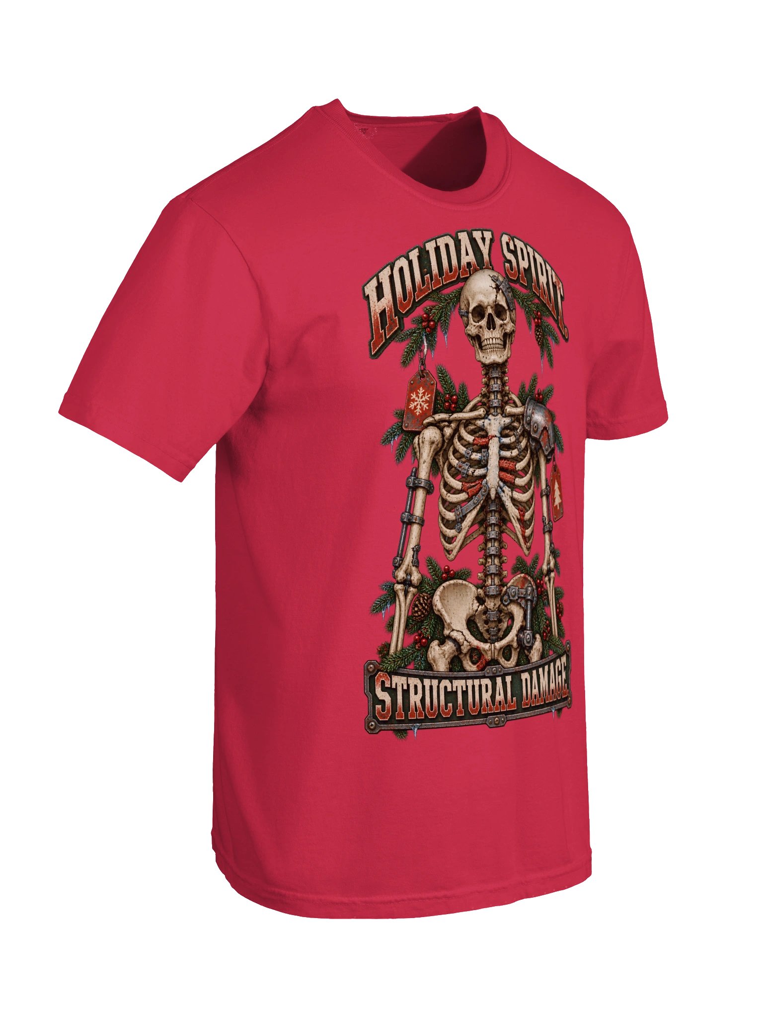 Funny Christmas Surgery Shirt — Holiday Spirit, Structural Damage | Broken Sleigh™ product image (11)