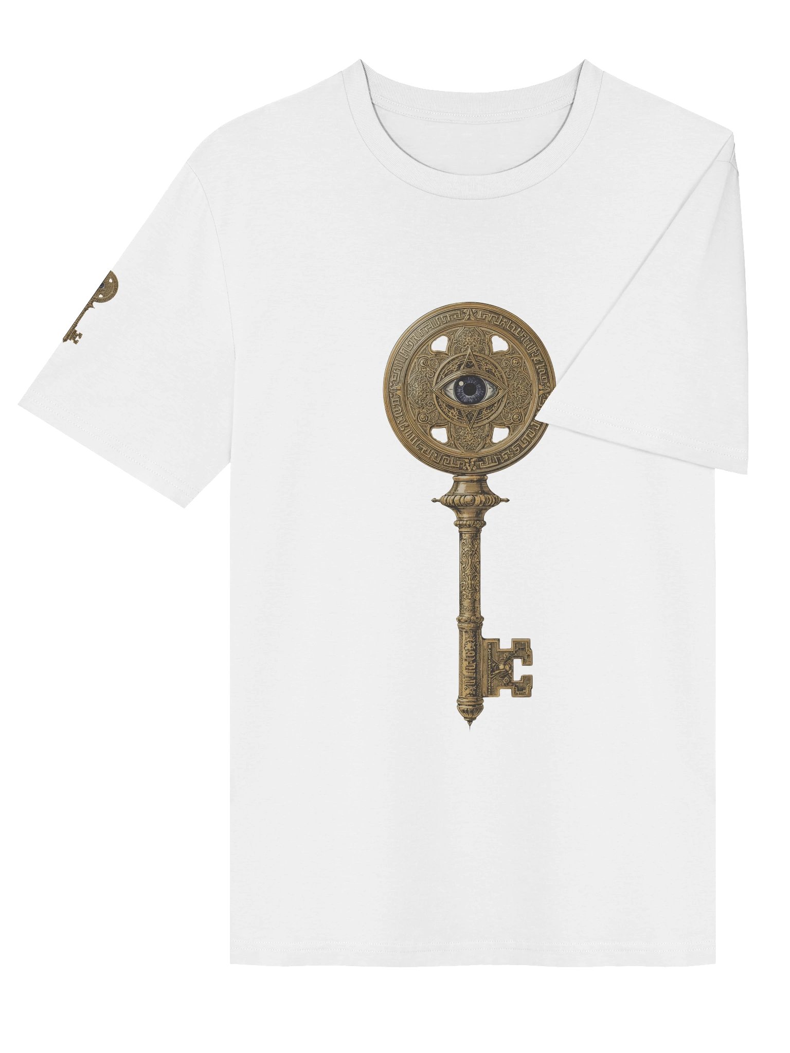 The Gatekeeper’s Key – White Sigil Edition (Front + Right Shoulder Print) product image (4)