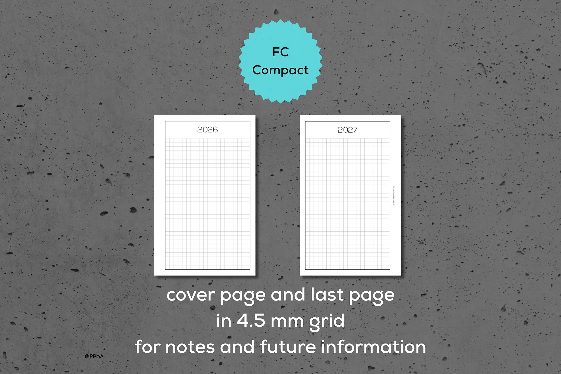 monthly pages - FC Compact - 2026 product image (4)