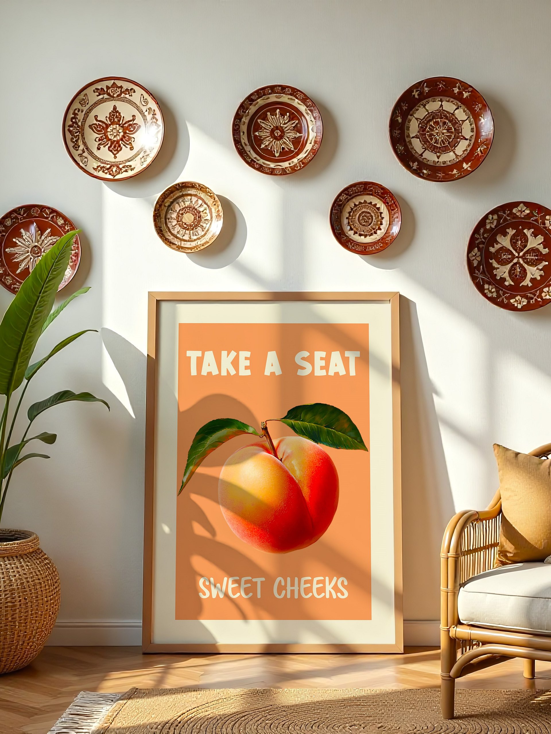 Nice Bum Poster Funny Bathroom Wall Art product image (2)