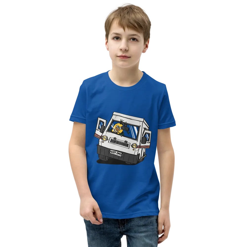 Wheelie Yellow Driving Youth T (front print!) product image (2)