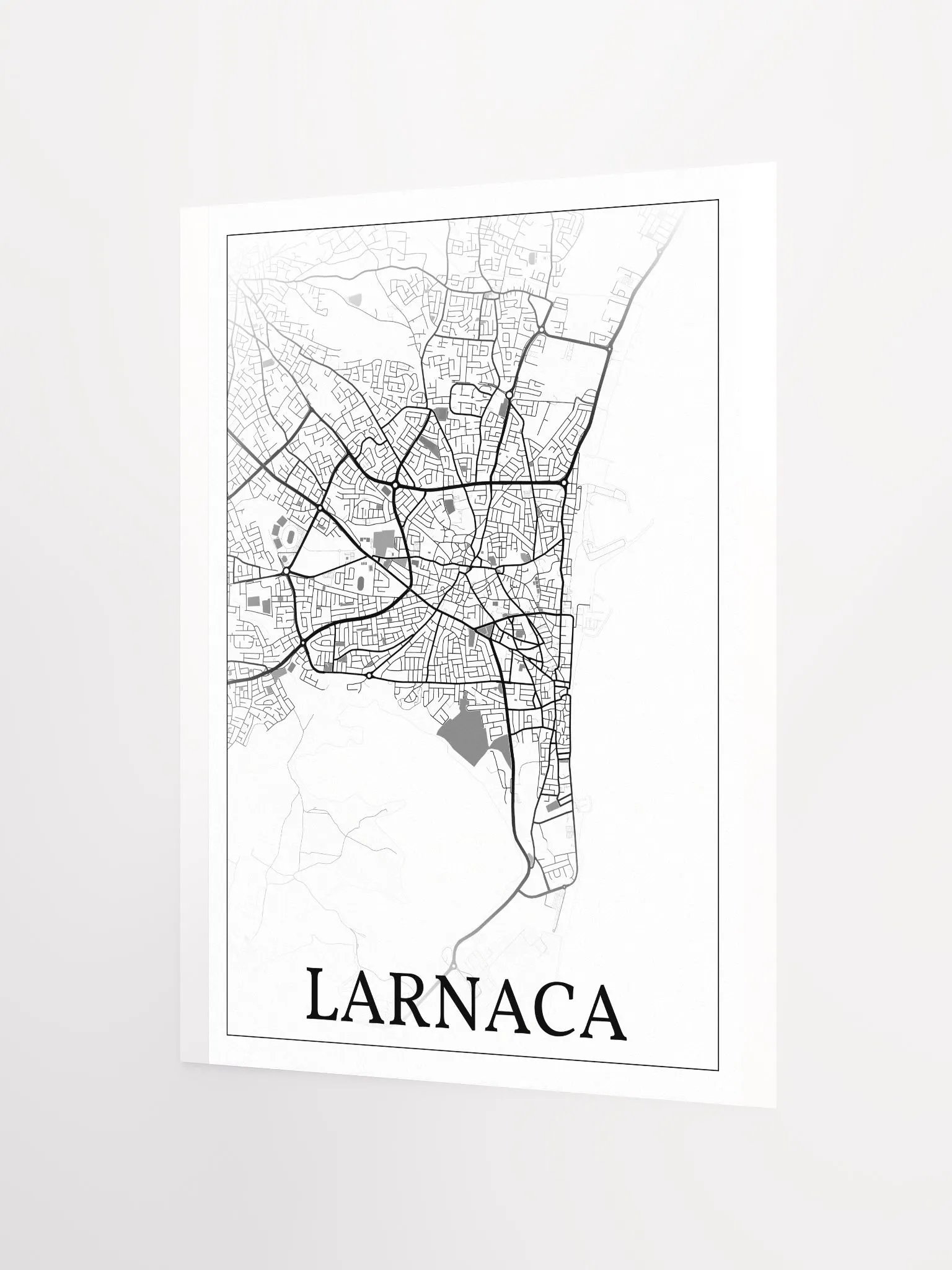 Larnaca, Cyprus, city map print product image (8)