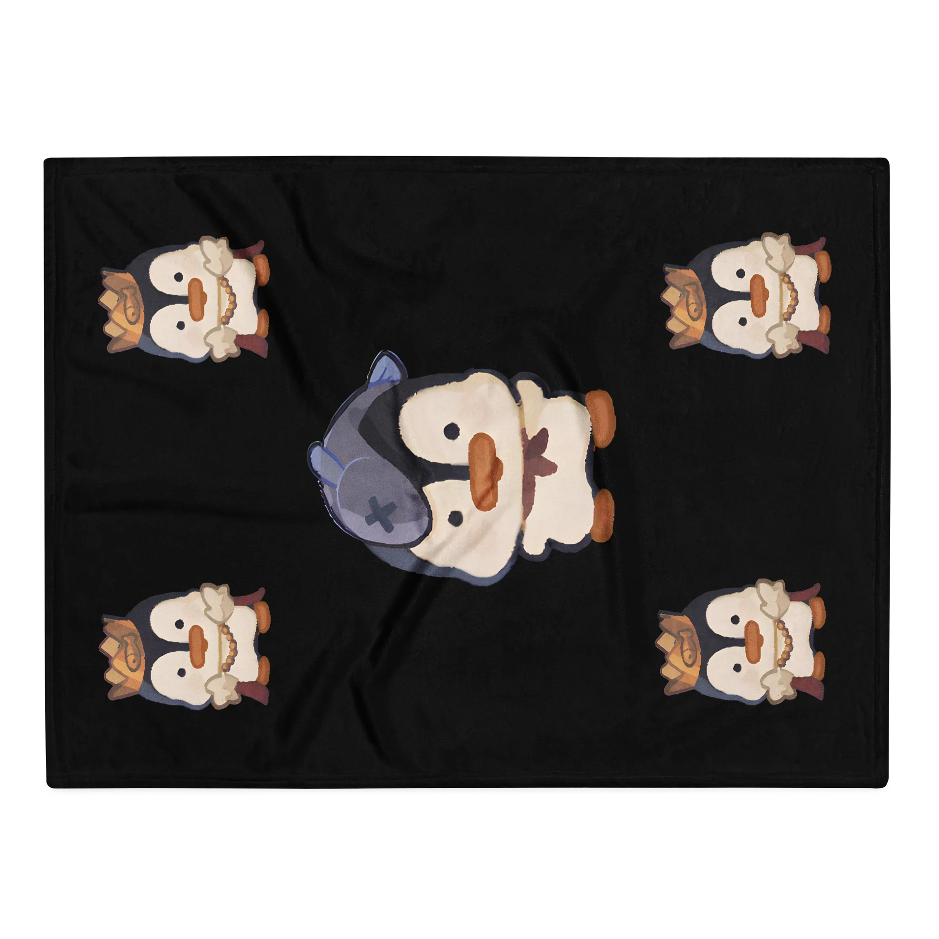 Black Throw Blanket product image (2)