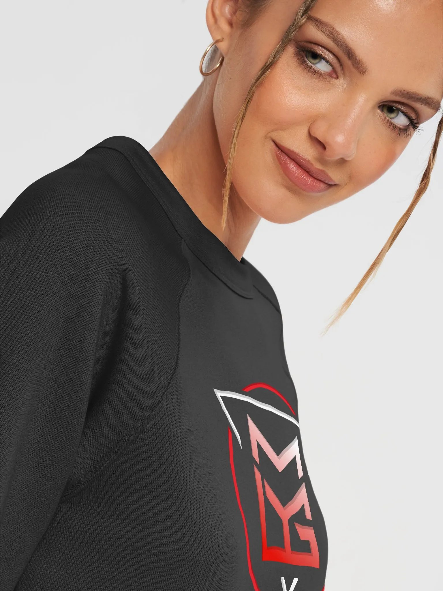 [Flagship] DGM Logo Fleece Raglan Sweatshirt product image (7)