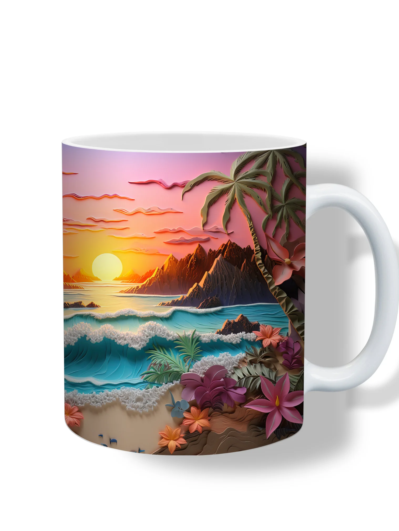 New ProductTropical Sunset Paradise 11oz Coffee Mug – Vibrant Beach Scene Ceramic Cup – Perfect for Coffee, Tea, or Coastal-Themed Déco product image (1)