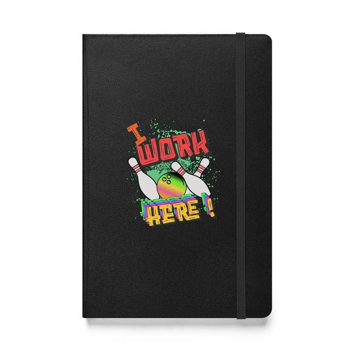 I Work Here Bowling Playful Notebook product image (1)