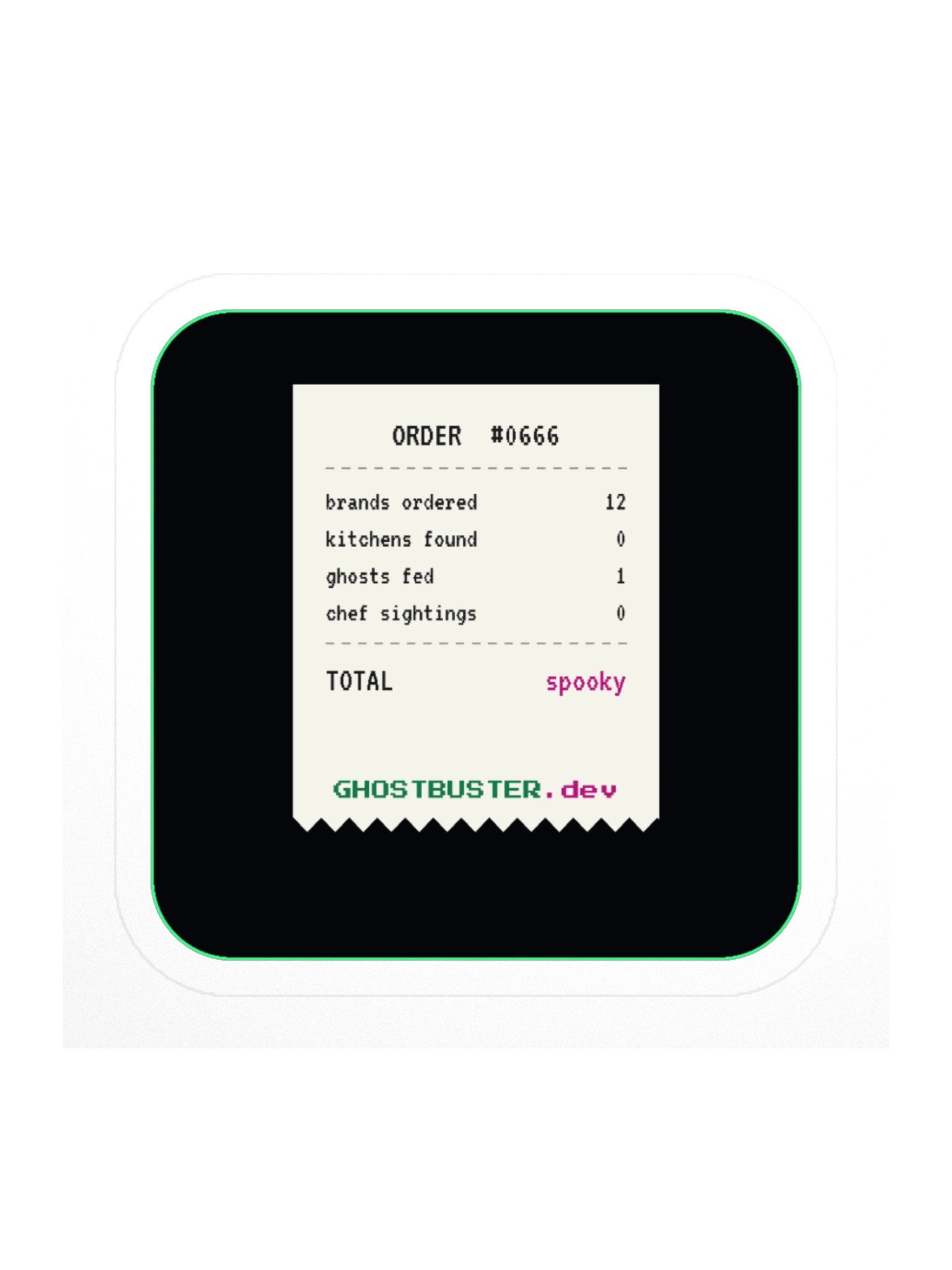 Order 0666 Receipt Sticker product image (1)