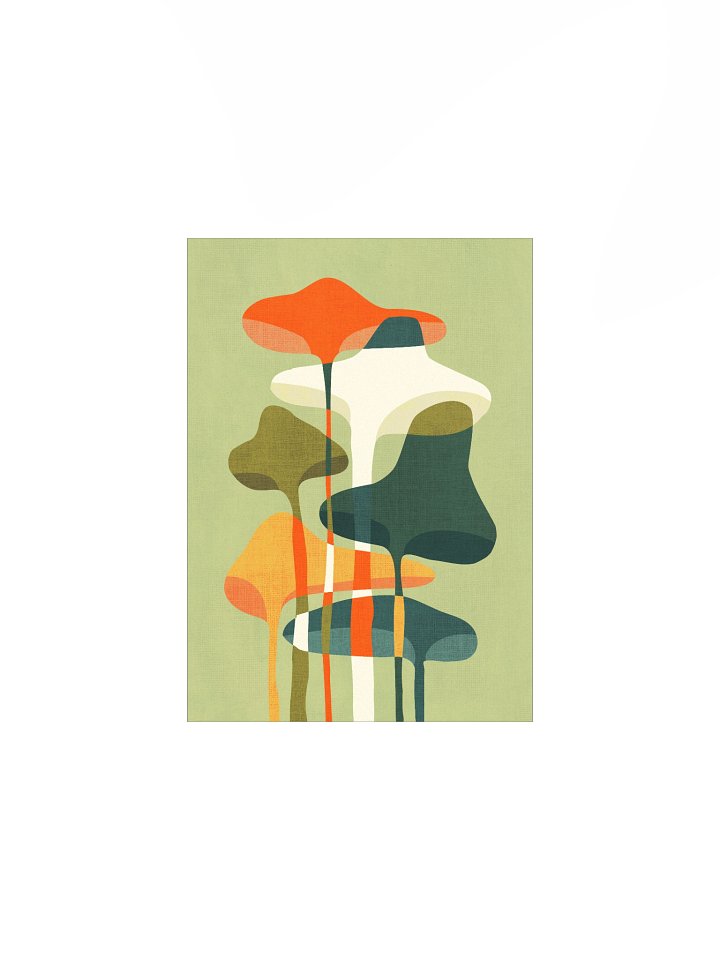wild mushrooms art print product image (2)