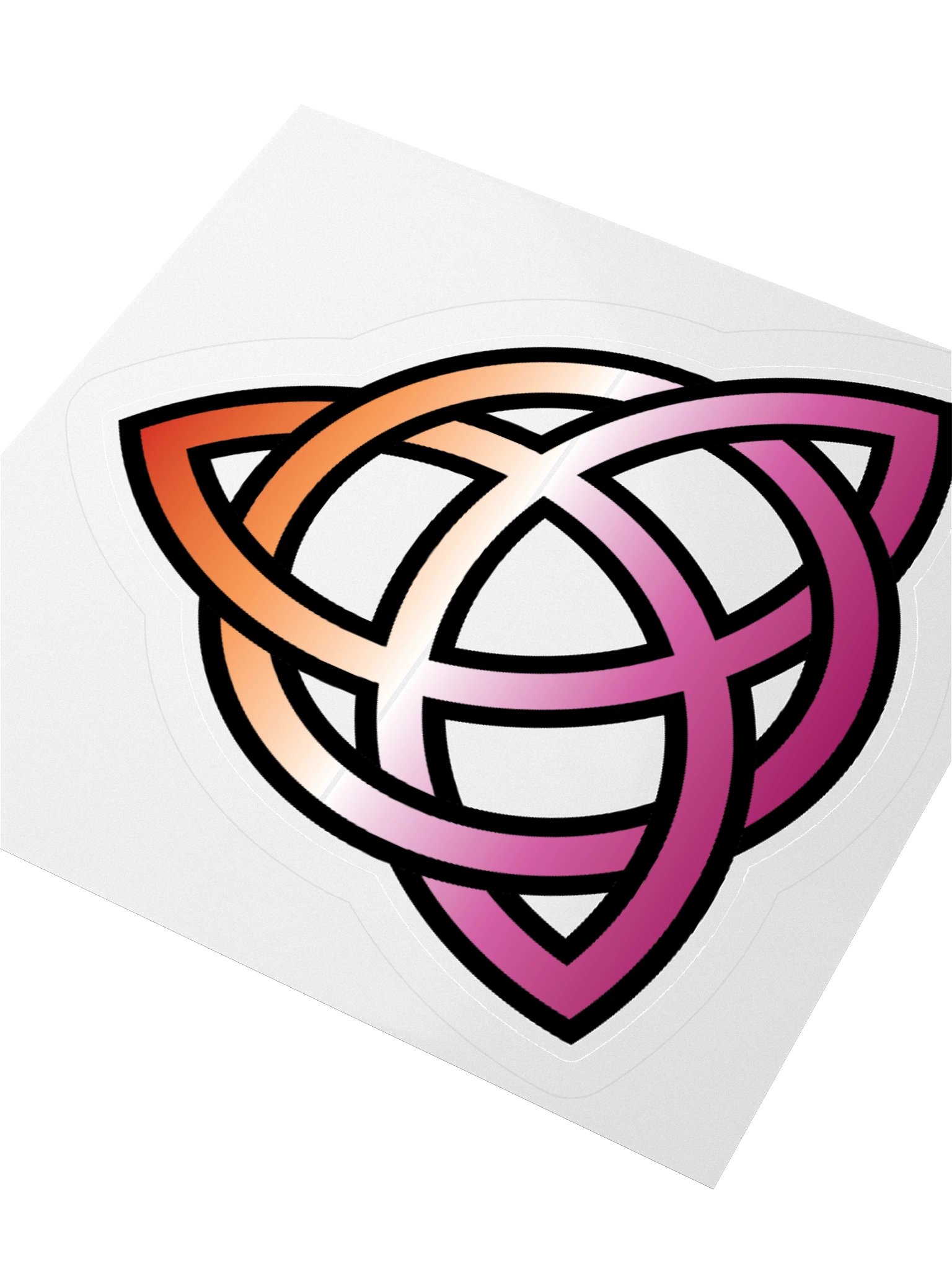 Lesbian Pride Gradient Celtic Knot Sticker product image (9)