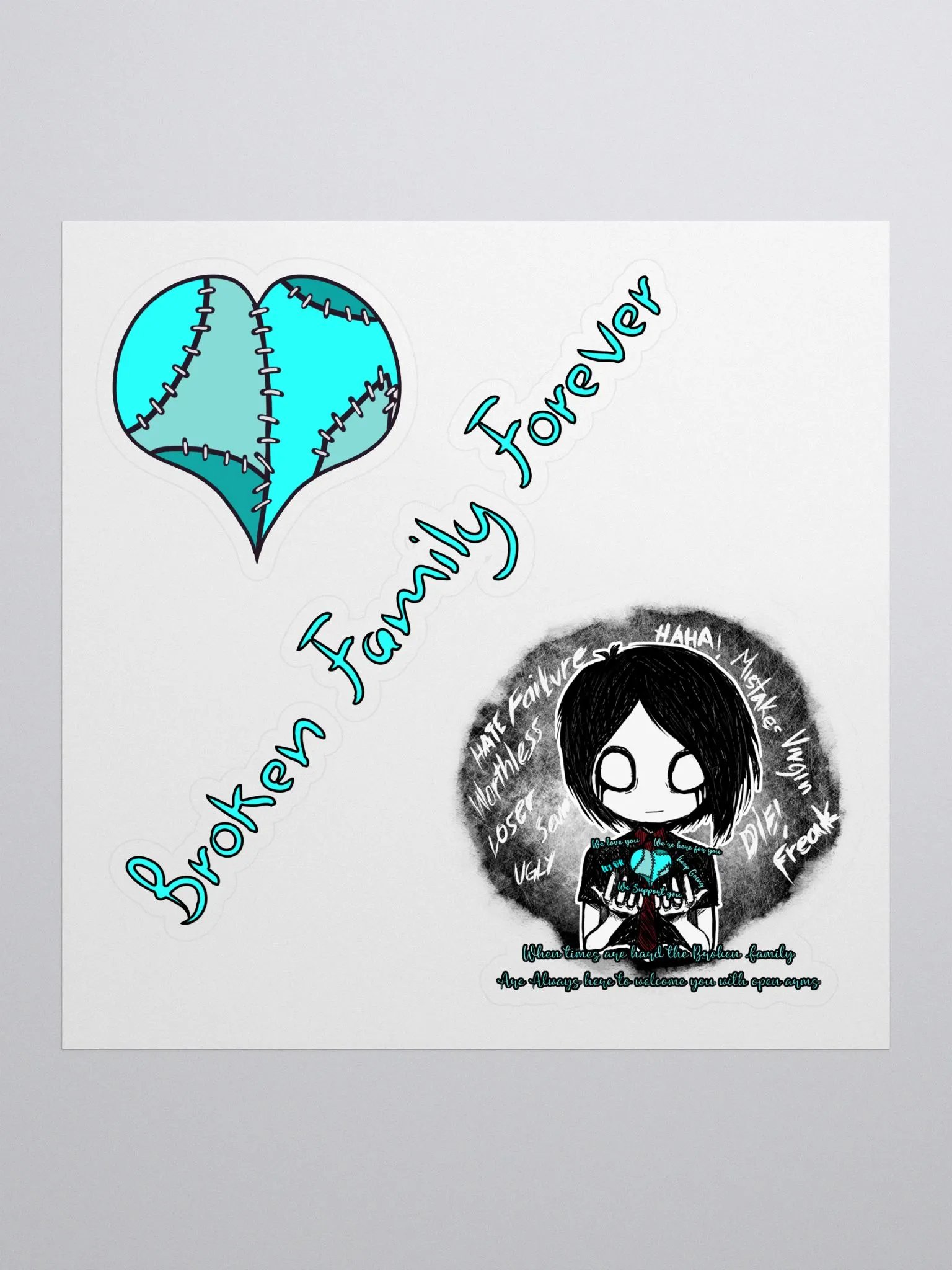Broken Family Forever Stickers product image (1)