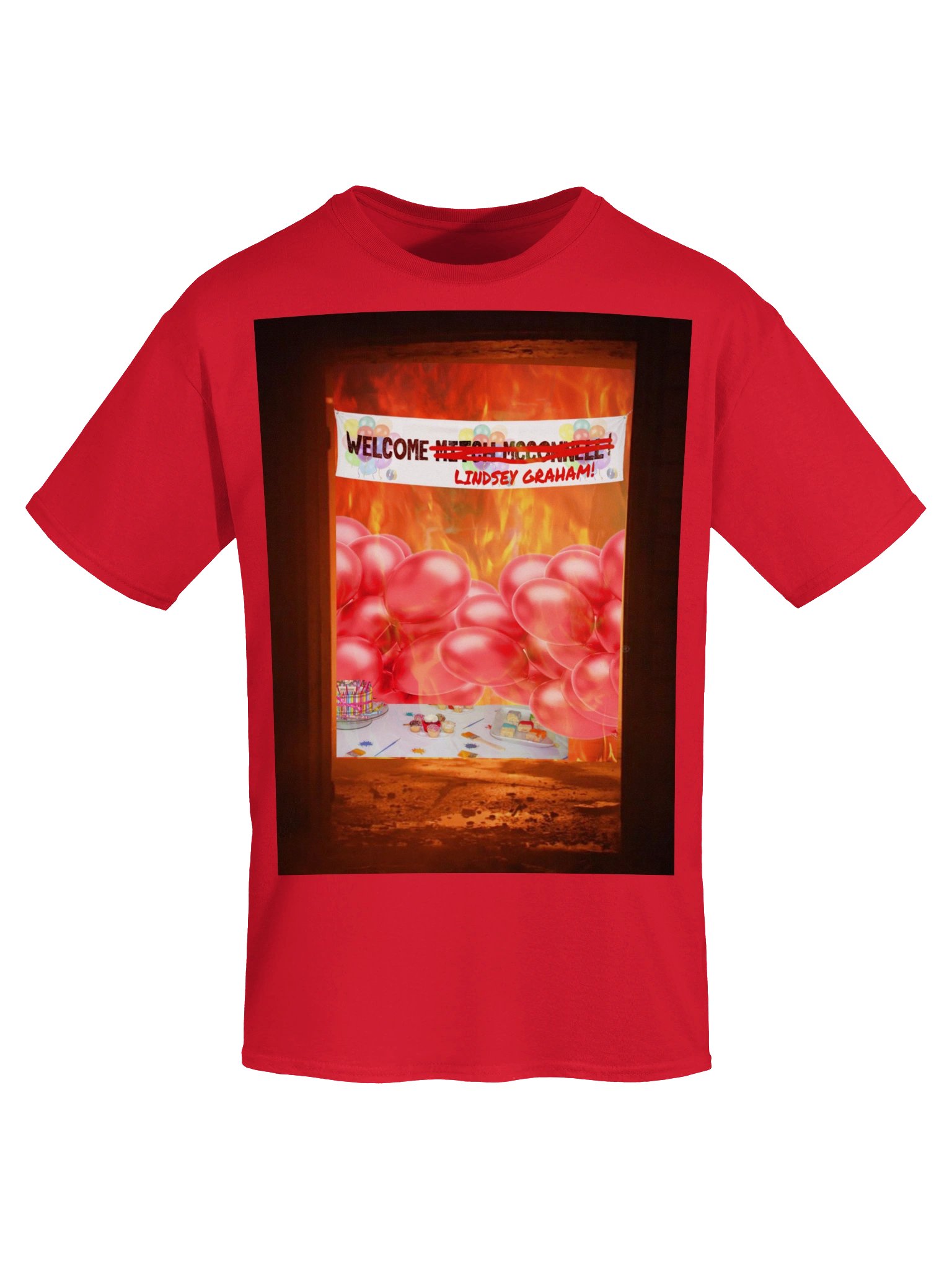 WELCOME LINDSEY GRAHAM! — T-SHIRT (DARK) product image (45)