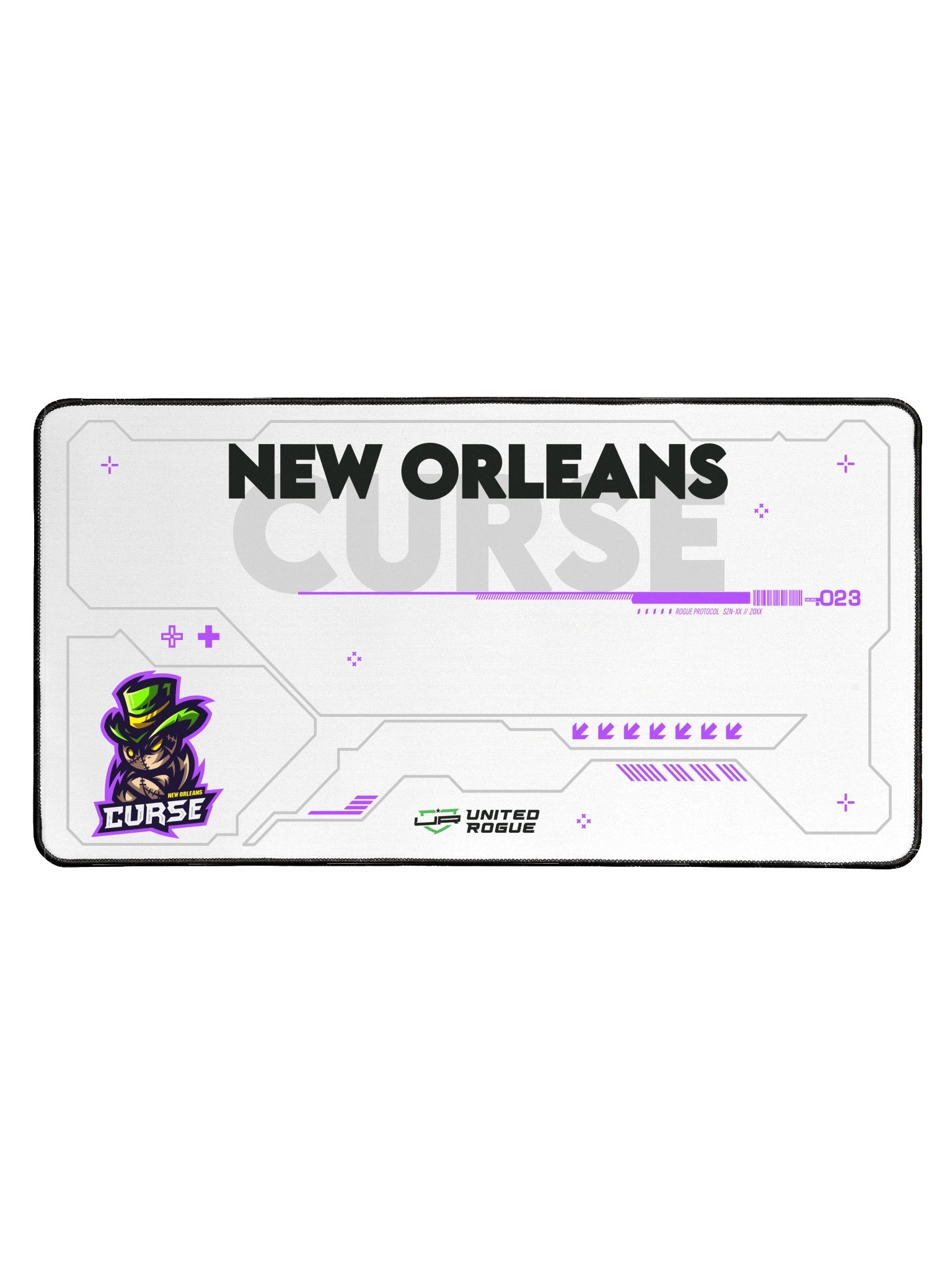 New Orleans Curse White Desk Mat product image (1)