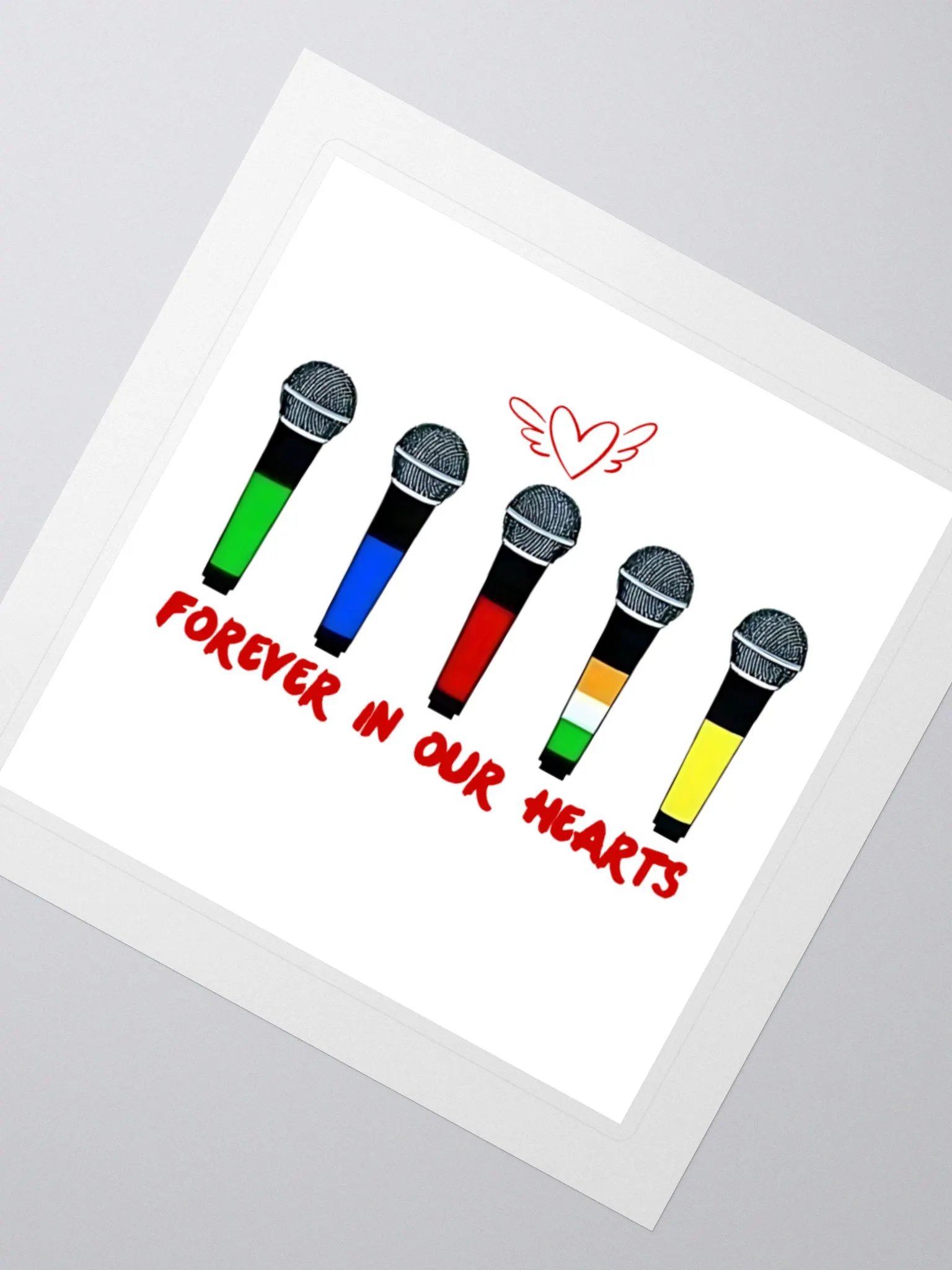 1D Liam Payne Tribute Stickers, 1D Microphone Decal, In Memory of Fan Gift, Laptop Sticker, Water Bottle Decal, 1D Scrapbook product image (2)