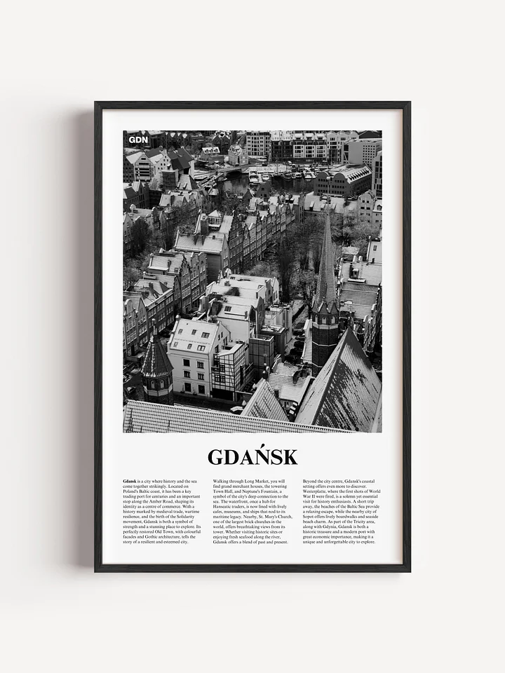 Gdansk 01 Newspaper Poster | Framed product image (1)